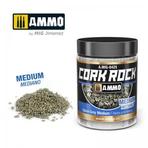 Ammo Mig Jimenez TERRAFORM CORK ROCK Stone Grey Medium (Jar 100mL)