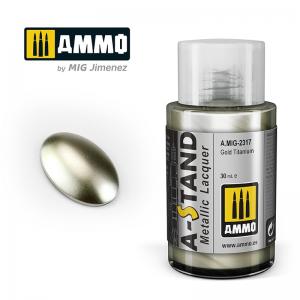 Ammo Mig Jimenez A-STAND Gold Titanium