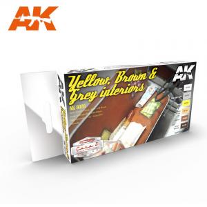 AK Interactive YELLOW, BROWN & GREY INTERIORS