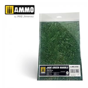 Ammo Mig Jimenez Jade Green Marble. Round Die-cut for Bases for Wargames - 2 pcs.