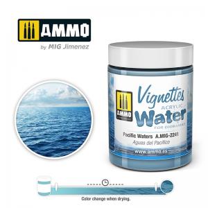 Ammo Mig Jimenez Pacific Waters, Vignettes Acrylic Water 100 ml