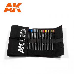 AK Interactive Weathering Pencil: Full Range Cloth Case