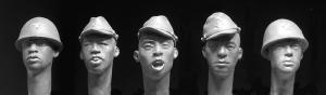 Hornet Models 5 heads Imperial Japanese Army and Navy, WW2
