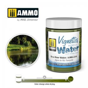 Ammo Mig Jimenez Slow River Waters, Vignettes Acrylic Water 100 ml