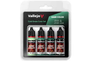Vallejo Game Color, cold green color set 4x18ml