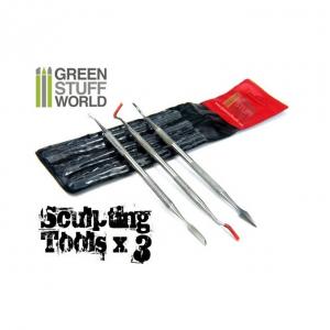 Green Stuff World Sculpting Tools, Set of 3