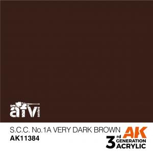 AK Interactive S.C.C. No.1A Very Dark Brown 17 ml
