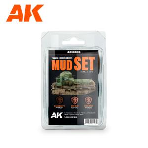 AK Interactive MUD SET - Liquid Pigment (3 ref x 1unit)
