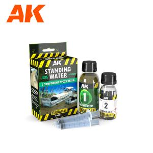 AK Interactive RESIN STAGNANT WATER COMPONENTS EPOXY RESIN 180ML