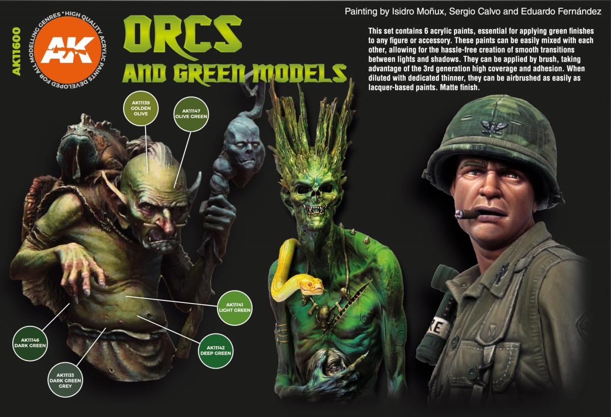 AK Interactive ORCS AND GREEN MODELS