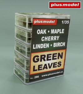 Plus Model Green leaves - set