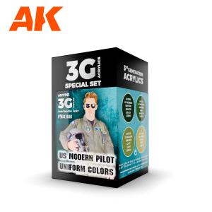 AK Interactive US Modern Pilot Uniform Colors 3G
