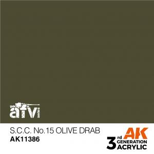 AK Interactive S.C.C. No.15 Olive Drab 17 ml