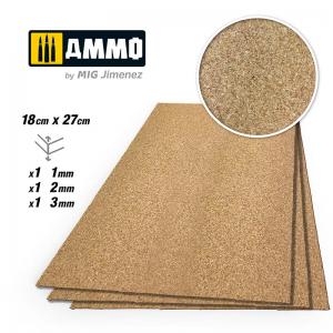 Ammo Mig Jimenez CREATE CORK Fine Grain Mix (1mm, 2mm and 3mm) - 1 pc each size