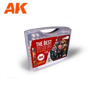 AK Interactive 3G PLASTIC BRIEFCASE 120 FIGURE COLORS