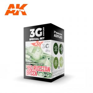 AK Interactive 4BO Russian Green, modulation set