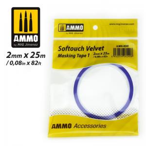 Ammo Mig Jimenez Softouch Velvet Masking Tape #1 (2mm x 25M)