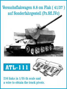 Friulmodel Versuchsflakwagen 8.8 cm Flak (41/37) auf Sonderfahrgestell (Pz.Sfl. IVC) - Trac