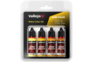 Vallejo Game Color, yellow color set 4x18ml