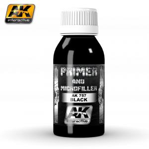 AK Interactive BLACK PRIMER AND MICROFILLER 100 ml