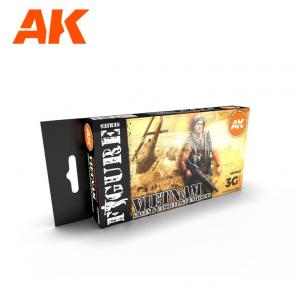 AK Interactive VIETNAM GREEN AND CAMOUFLAGE COLORS 3G