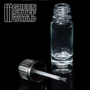 Green Stuff World Empty Glass Jar with brush