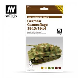 Vallejo Model Air - German Camouflage 1943-1944 6x8ml