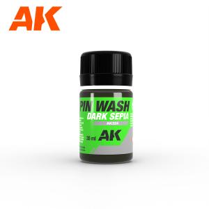 AK Interactive Dark Sepia PIN WASH 35 ml