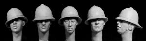 Hornet Models 5 heads British tropical helmets WW1/ WW2