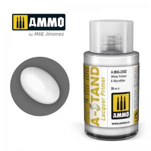 Ammo Mig Jimenez A-STAND White Primer & Microfille