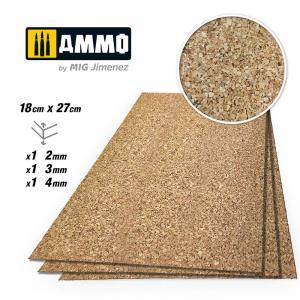Ammo Mig Jimenez CREATE CORK Medium Grain Mix (2mm, 3mm and 4mm) - 1 pc each size