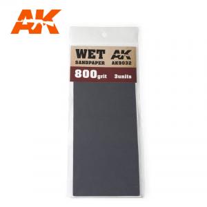 AK Interactive Wet Sandpaper 800 Grit. 3 units