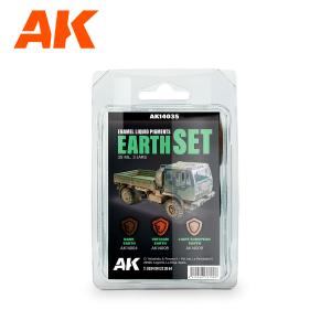 AK Interactive EARTH SET - Liquid Pigment (3 ref x 1unit)