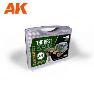 AK Interactive 3G PLASTIC BRIEFCASE 120 AFV COLORS