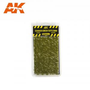 AK Interactive SUMMER GREEN TUFTS 2mm
