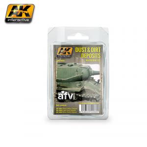 AK Interactive DUST AND DIRT DEPOSITS WEATHERING SET