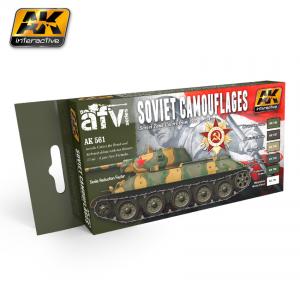 AK Interactive SOVIET CAMOUFLAGES COLORS SET