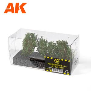 AK Interactive DARK GREEN BUSHES 4-6cm -1:35 / 75 mm / 90 mm