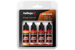 Vallejo Game Color, orange color set 4x18ml