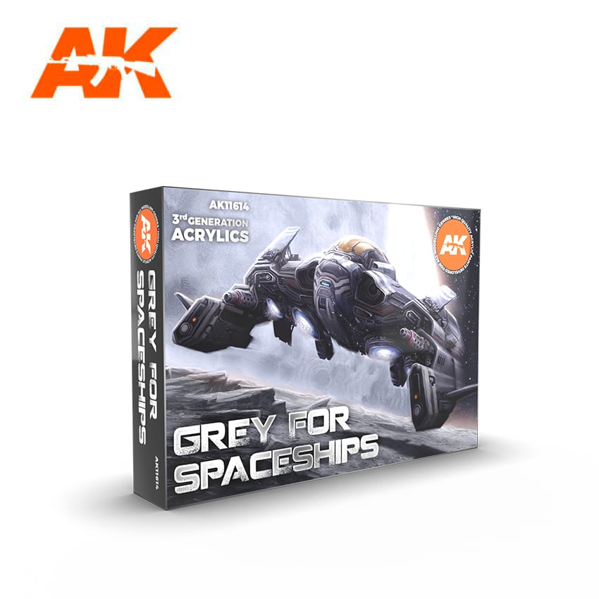 AK Interactive Grey for Spaceships Color Set