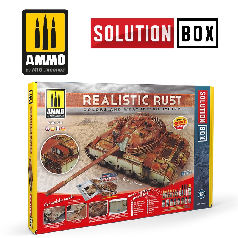 Ammo Mig Jimenez SOLUTION BOX - Realistic Rust