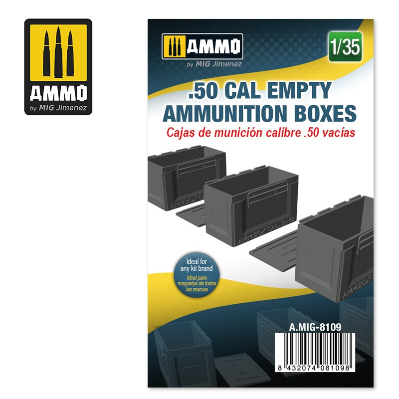 Ammo Mig Jimenez .50 cal Empty Ammunition Boxes