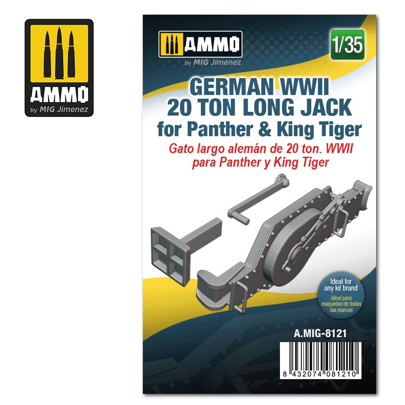 Ammo Mig Jimenez German WWII 20 ton Long Jack for Panther & King Tiger
