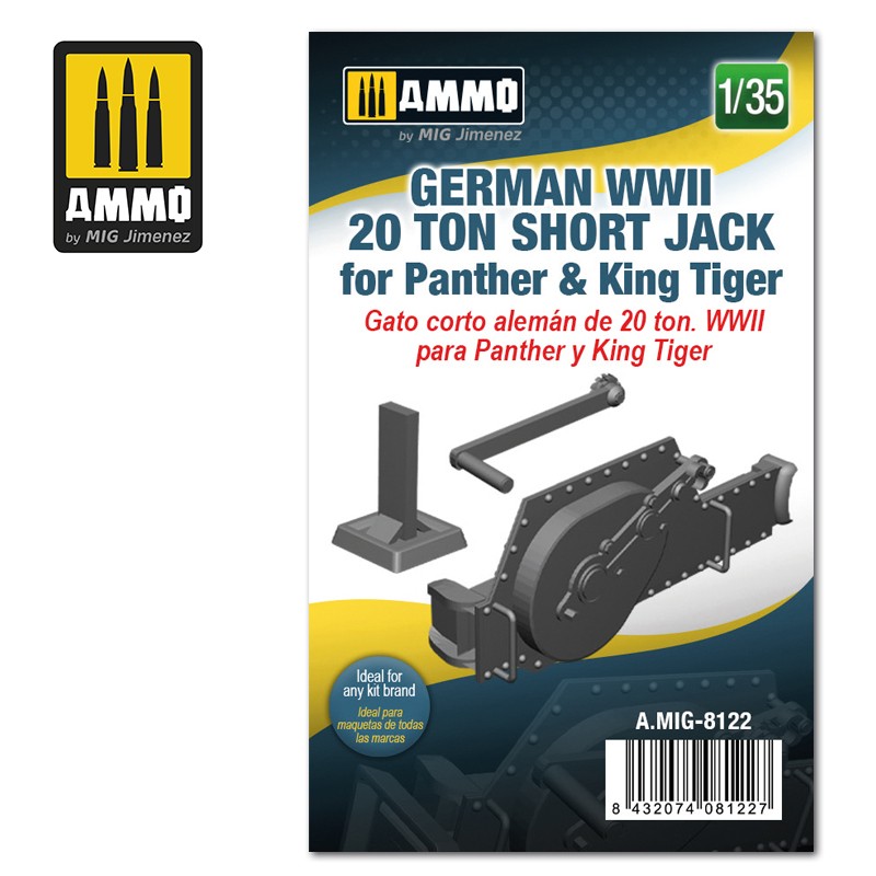 Ammo Mig Jimenez German WWII 20 ton Short Jack for Panther & King Tiger