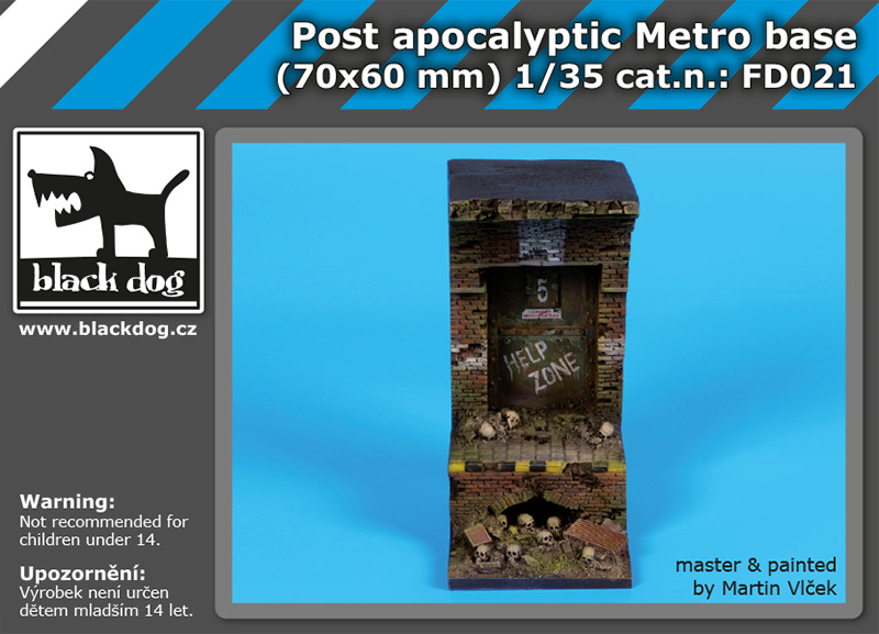 Black Dog Post Apocalyptic Metro Base (70x60 mm)