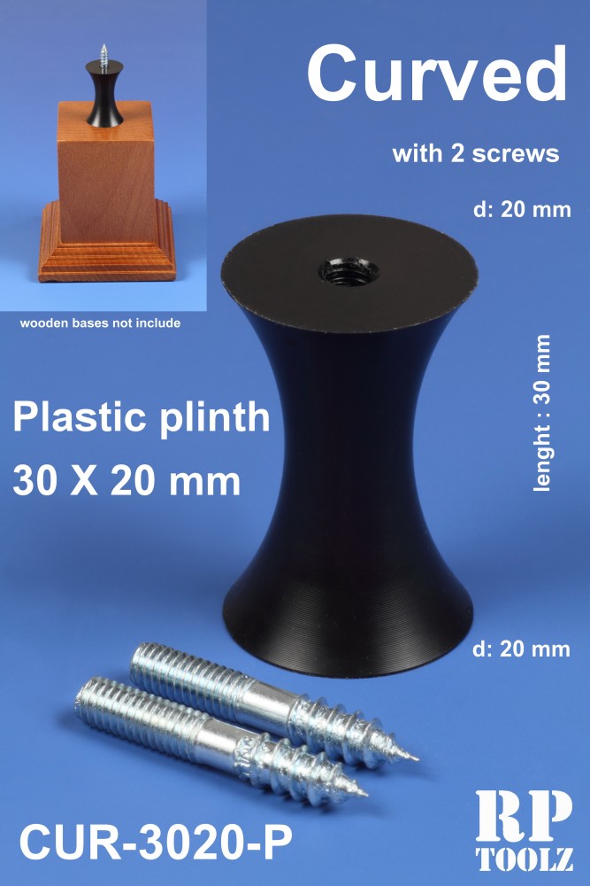 RP Toolz Plinth, Curved 30 x 20 mm, Plastic