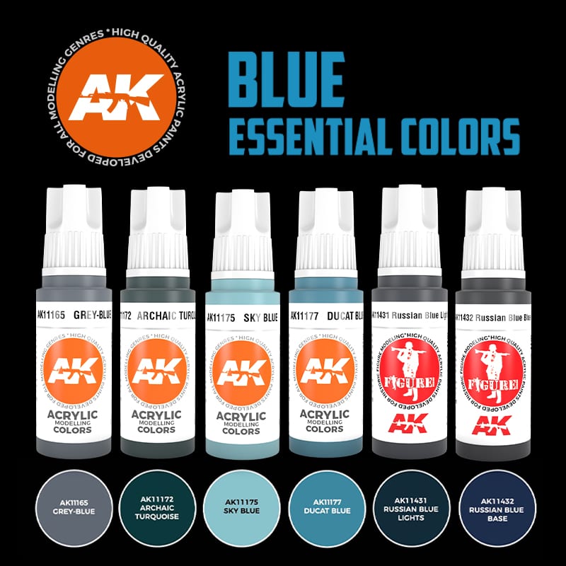 AK Interactive Blue Essential Colors