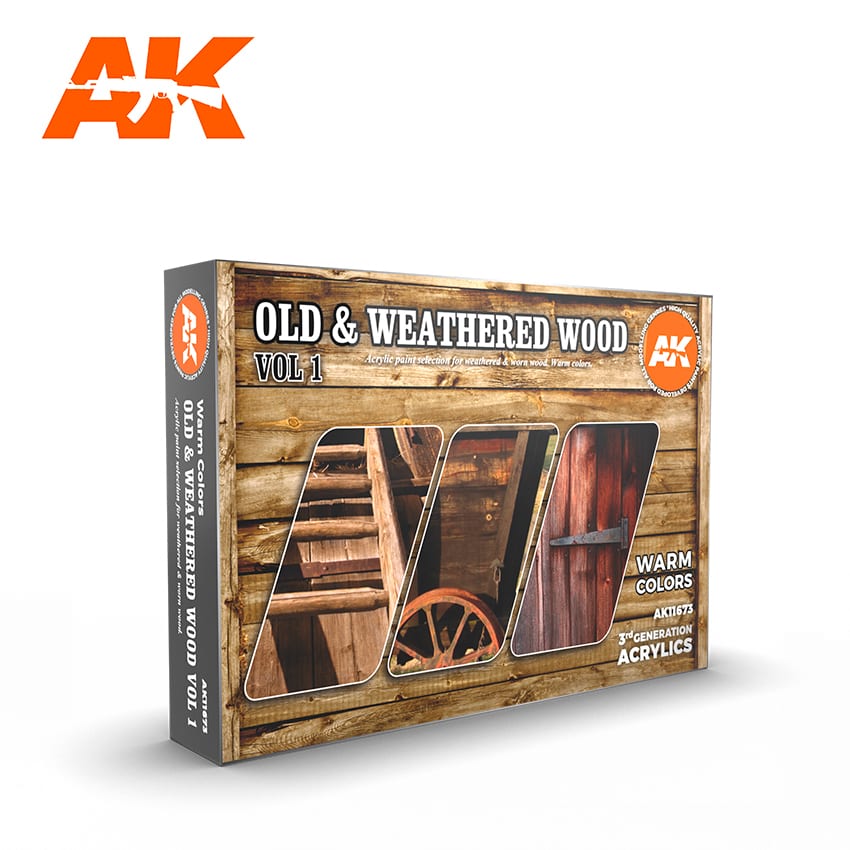 AK Interactive Old & Weathered Wood, Vol 1