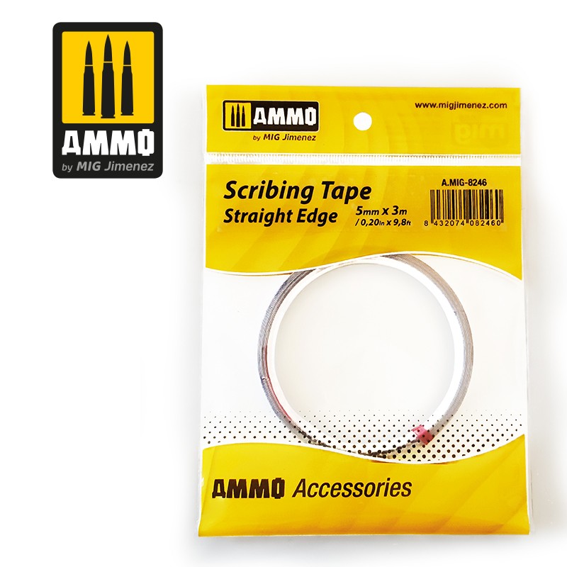 Ammo Mig Jimenez Scribing Tape - Straight Edge (5mm x 3M)