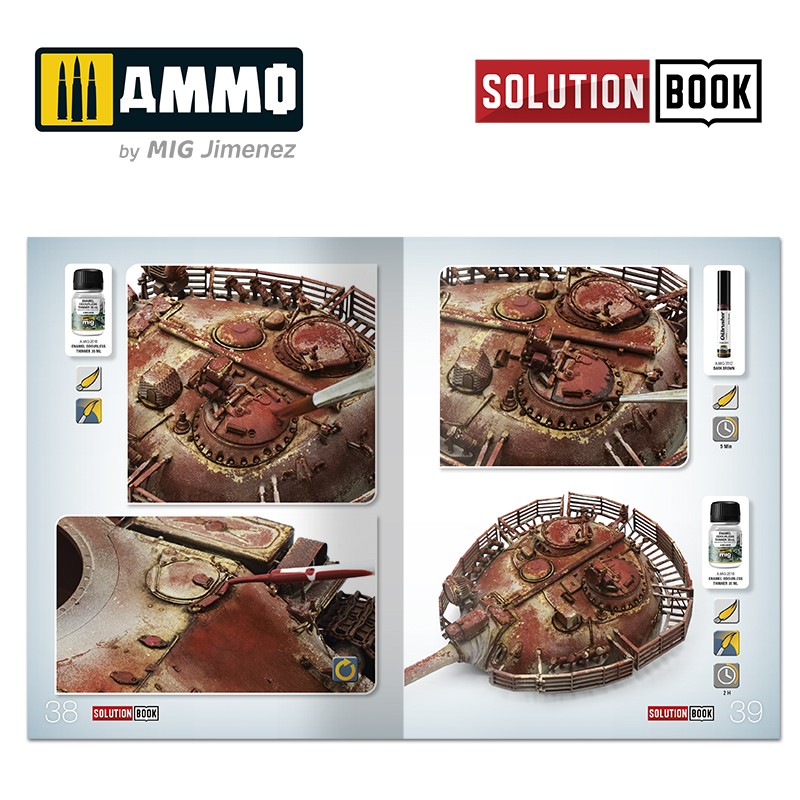 Ammo Mig Jimenez How to Paint Realistic Rust SOLUTION BOOK MULTILINGUAL BOOK